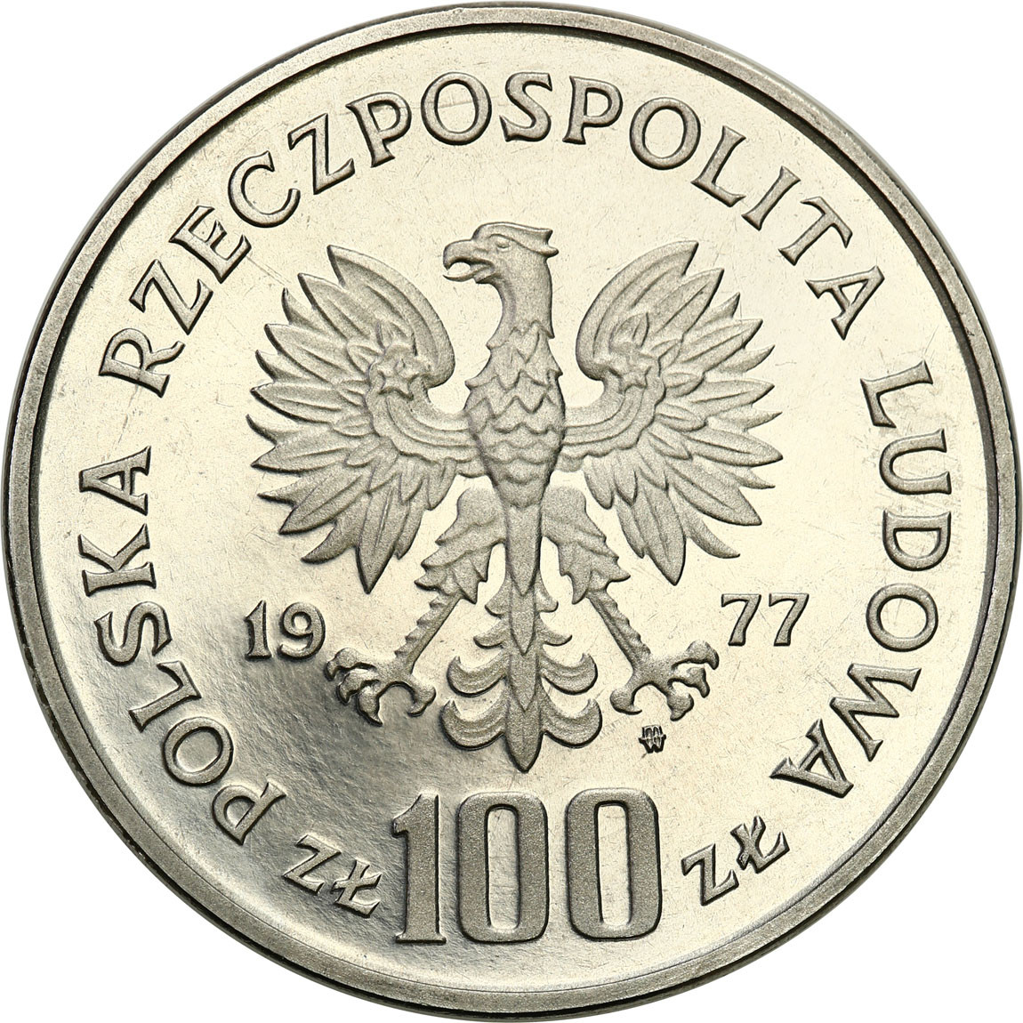 PRL. PRÓBA 100 złotych 1977 – Ryba
